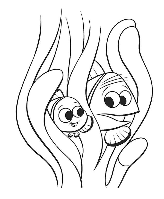 Plansa de colorat cu Finding Nemo 16 8